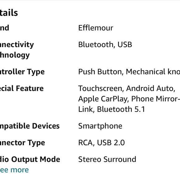 NEW 5 inch Din car stereo Bluetooth, remote control, touchscreen back up camera - Picture 8 of 16